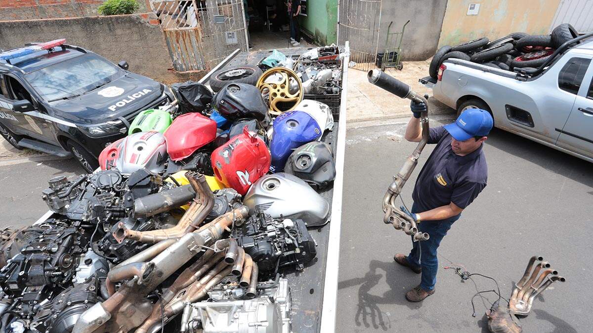 Polícia Civil fecha desmanche de motos de alta cilindrada em Sumaré