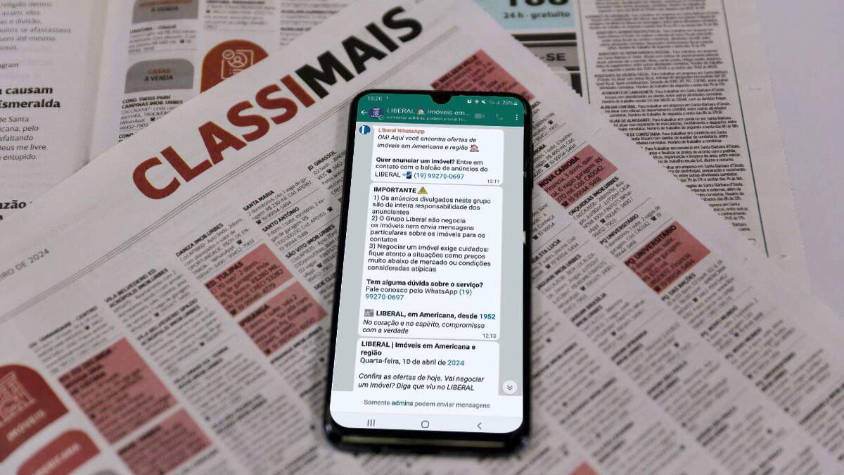 LIBERAL lança grupo no WhatsApp focado no anúncio de imóveis de Americana e região