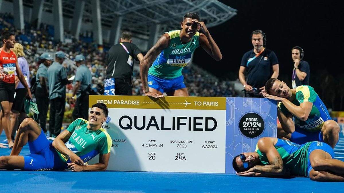 Com Vitor Hugo, Brasil conquista vaga no revezamento 4x400 m para os Jogos Olímpicos de Paris