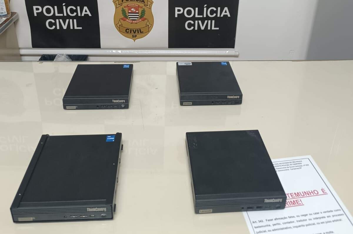 Comerciante de Hortolândia é preso por receptação de computadores furtados de hospitais em Campinas