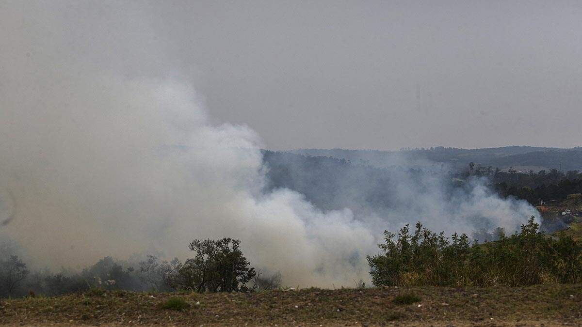 Cinco cidades do Estado de São Paulo apresentam focos de incêndio ativos nesta segunda