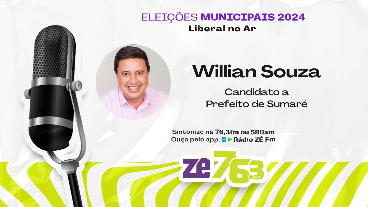 Veja como foi a entrevista com Willian Souza, candidato a prefeito de Sumaré