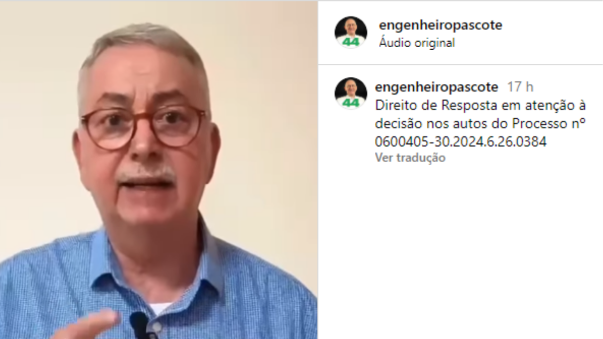 Após insinuar possível cassação, Pascote é obrigado a publicar e impulsionar vídeo com resposta de Chico