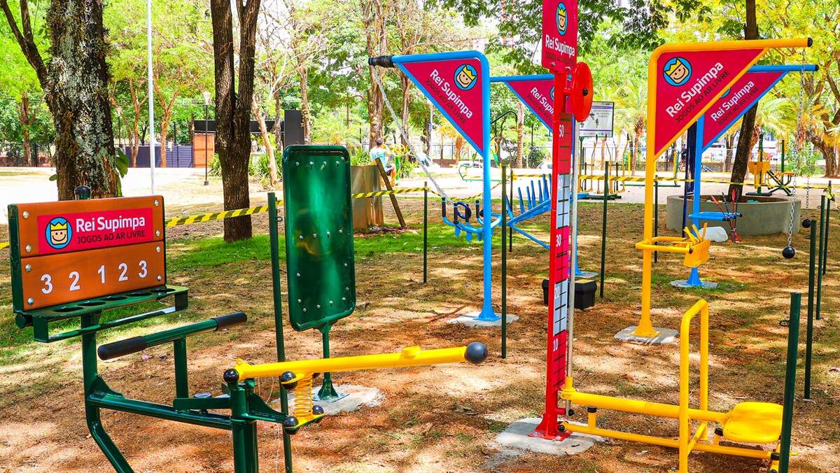 Parque dos Ipês, em Santa Bárbara, recebe equipamentos de jogos interativos